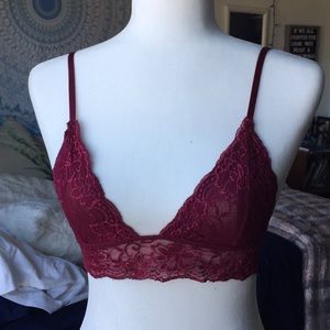 Sexy Red Lace Bralette